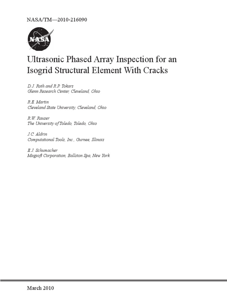 Ultrasonic Phased Array Inspection For An PDF | PDF