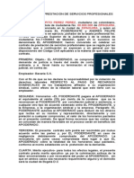 Modelo Contrato Prestacion de Servicios Recargos Dominicales Bavaria