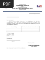 Request Letter For Form 137-A