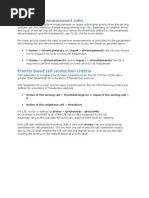 UMTS - LTE Cell Reselection