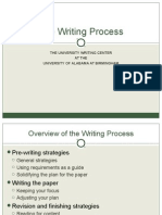 The Writing Process: The University Writing Center at The University of Alabama at Birmingham