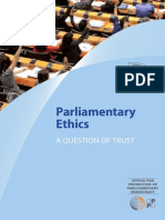 Parliamentary Ethics - A Question of Trust (Codes of Conduct)