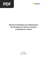 Manual Usuario Cadastur MINISTERIO TURISMO