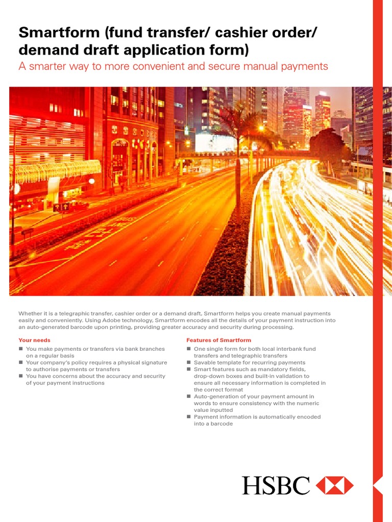 HSBC Smartform for Fund Transfers | PDF | Computers