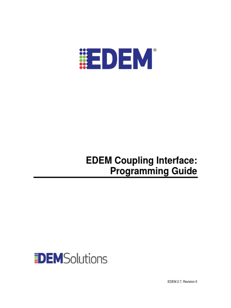 Coupling Interface Programming Guide PDF Data Type Simulation