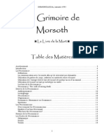 Le Grimoire de Morsoth Le Livre de La Mort