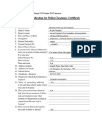 HCI CGI Police Clearance Certificate Form Sample