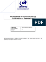 Procedimiento Verificaion Termometros Infrarrojos