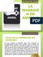 Etica de La Inversion en Animales
