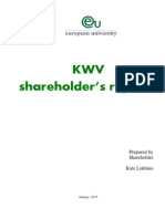 Shareholder's Report - Kate Lokhina