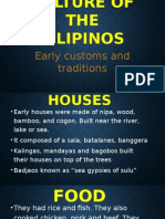 Early Culture of The Filipinos