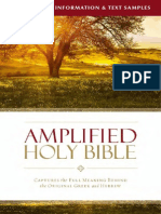 Amplified Bible Translation and Text Samples