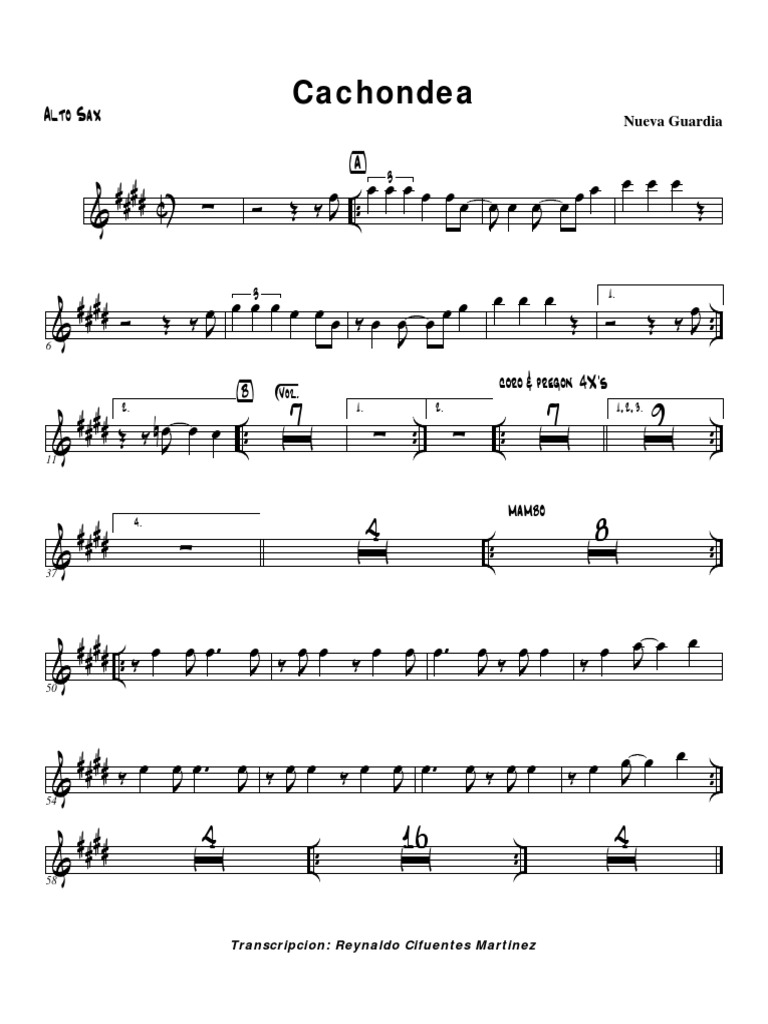 Cachondea Alto Sax