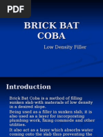 Brick Bat Coba Low Density Filler