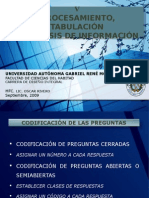 V Procesamiento y Analisis de Informacin