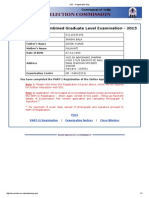 SSC - Registration Slip