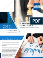 Brochure Curso Administracion Estrategica Empresas Constructoras