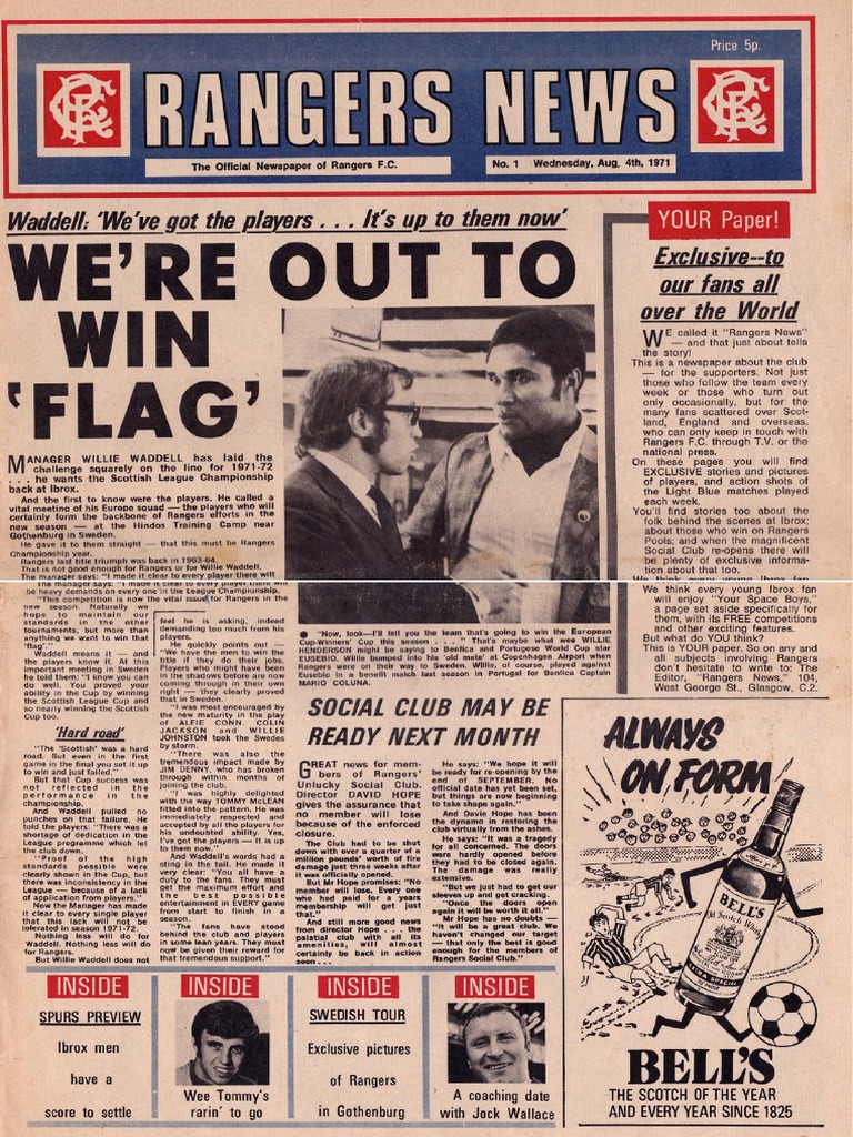 Rangers News, Vol. 1