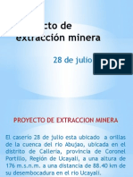Proyectos de Extracción Minera