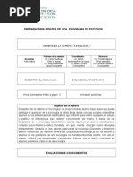 Sociología I HS Planeación Semestra a 2015