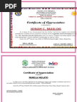 Certificate Of Employment Sample Docx