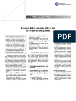 Sociedades irregulares: consecuencias y formas de regularización