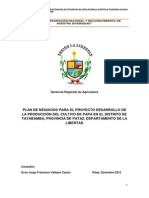 Plan de Negocios de Papa-Tayabamba - 2012 PDF