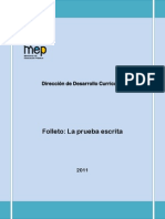 Prueba Escrita MEP 2015 Descripción de los parámetros para la aplicación de las pruebas escritasDescripción de los parámetros para la aplicación de las pruebas escritasDescripción de los parámetros para la aplicación de las pruebas escritasDescripción de los parámetros para la aplicación de las pruebas escritas