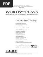 Cat On A Hot Tin Roof Words On Plays (2005)