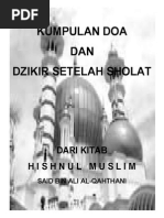 Bacaan Dzikir Setelah Sholat Fardhu Nu