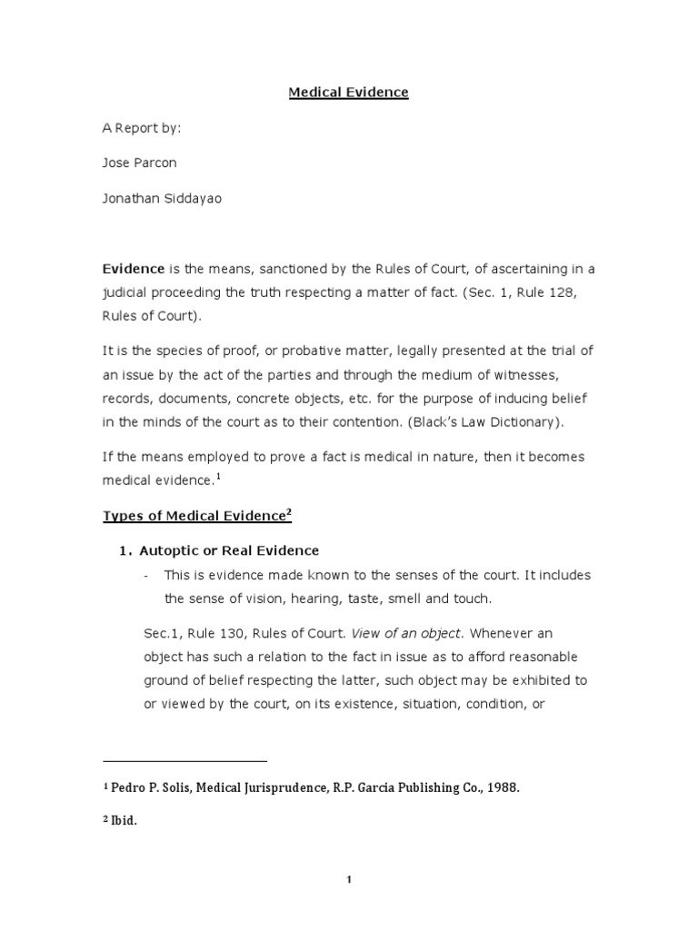 Medical Evidence for Legal Proceedings | PDF | Evidence (Law) | Witness