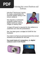 S1 ICT – Selecting the Correct Hardware