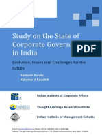 Evolution of Corporate Governance in India
