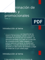 Discriminación de Precios y Promocionales