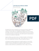 Analisis de La Ley de Recursos Hídricos 