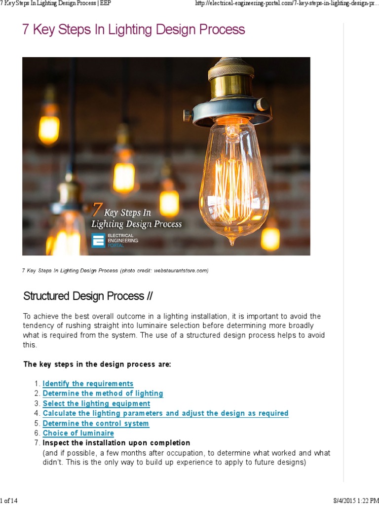 7 Key Steps in Lighting Design Process _ EEP Lighting Rendering