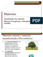 Materiais - Classificação de Materiais
