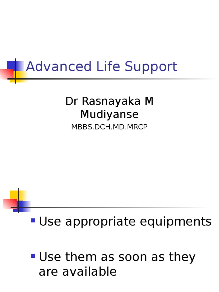 Advanced Life Support | PDF | Cardiac Arrest | Cardiopulmonary ...