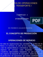 Operaciones Del Sistema Capitulo 1 - Ingeniería de Transportes