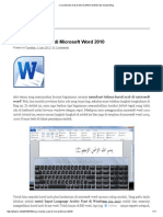 Cara Menulis Arab Di Microsoft Word 2010 - My Simple Blog