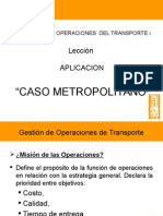 Operaciones EN EL SISTEMA CAPITULO 4 - INGENIERA DE TRANSPORTES