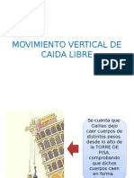 Caida Libre - FISICA - INGENIERÍA DE TRANSPORTES