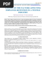 A Study On The Factors Affecting Employee Retention-91