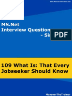 Ms.net Interview Questions - New