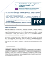 Encuesta de Indicadores Laborales (EIL) - Creció el empleo registrado del sector privado en junio 2015