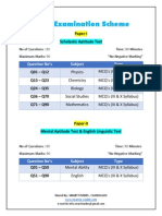 Ntse Examination Scheme