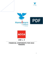 Financial Statements For Sole Traders