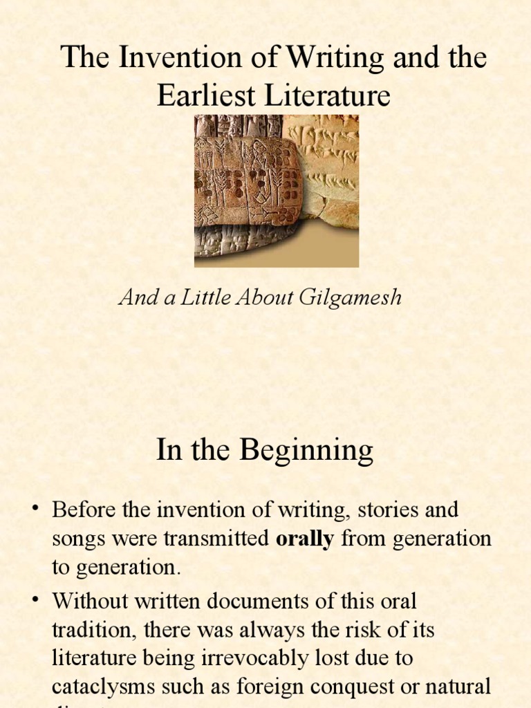 Invention of Writing and Gilgamesh | PDF | Epic Of Gilgamesh | Writing