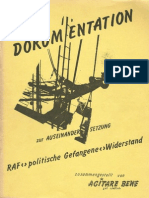 Dokumentation Zur Auseinder Setzung RAF/Politische Gefangene/Widerstand 