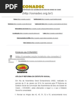 Conadec - Convenção Das Assembléias de Deus Do Estado Do Ceará – Estatuto Da Conadec
